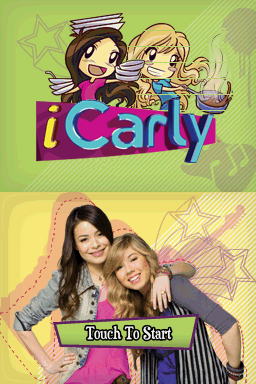 ICarly: Groovy Foodie title screen for Nintendo DS