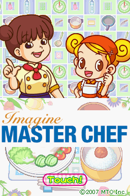 Imagine Happy Cooking title screen for Nintendo DS