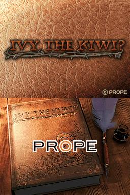 Ivy the Kiwi title screen for Nintendo DS