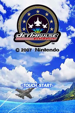 Jet Impulse title screen for Nintendo DS