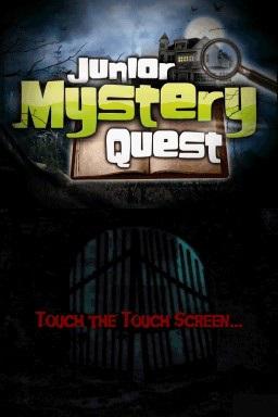 Junior Mystery Quest title screen for Nintendo DS