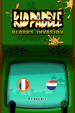 Kid Paddle: Blorks Invasion title screen for Nintendo DS