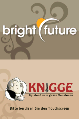 Knigge : Spielend Zum Guten Benehmen title screen for Nintendo DS
