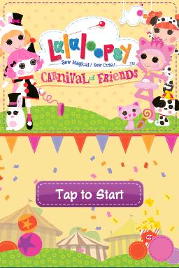 Lalaloopsy: Carnival of Friends title screen for Nintendo DS