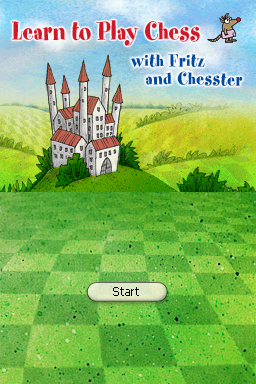 Learn to Play Chess with Fritz and Chesster title screen for Nintendo DS