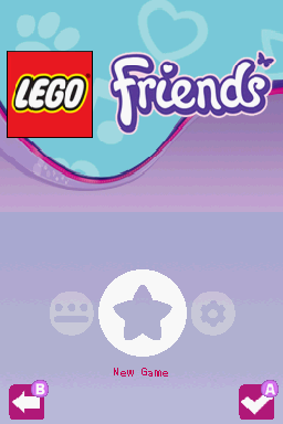 LEGO Friends title screen for Nintendo DS