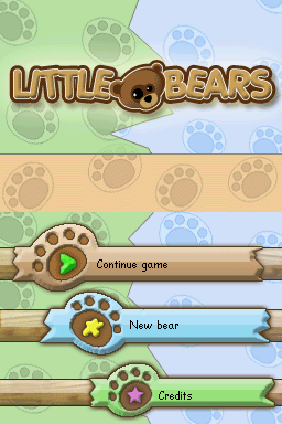 Little Bears title screen for Nintendo DS