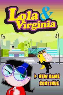 Lola & Virginia title screen for Nintendo DS