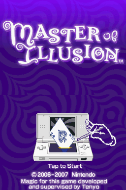 Magic Made Fun title screen for Nintendo DS