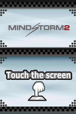 MinDStorm 2 title screen for Nintendo DS