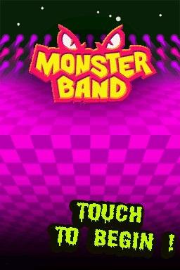 Monster Band title screen for Nintendo DS