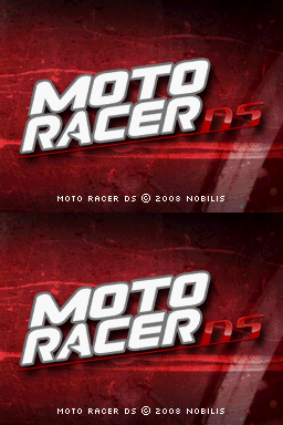Moto Racer DS title screen for Nintendo DS