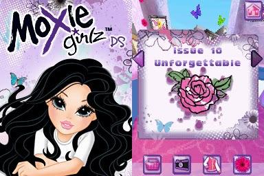 Moxie Girlz title screen for Nintendo DS