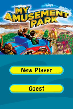 My Amusement Park title screen for Nintendo DS