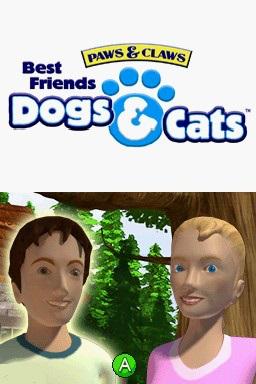 My Best Friends Cats & Dogs title screen for Nintendo DS