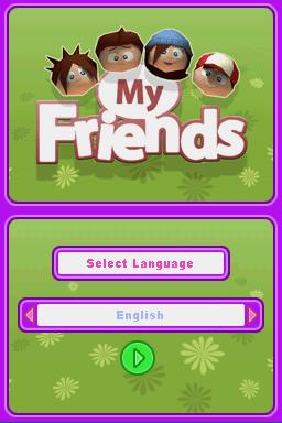 My Friends title screen for Nintendo DS