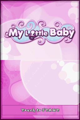 My Little Baby title screen for Nintendo DS