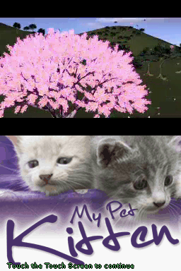 My Pet Kitten title screen for Nintendo DS