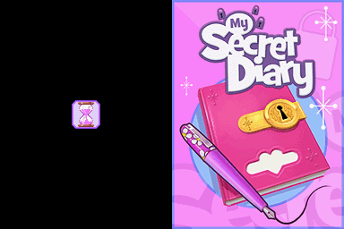 My Secret Diary title screen for Nintendo DS