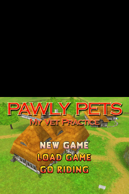 Pawly Pets My Vet Practice title screen for Nintendo DS