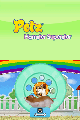 Petz: Hamster Superstar title screen for Nintendo DS