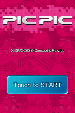 Pic Pic title screen for Nintendo DS