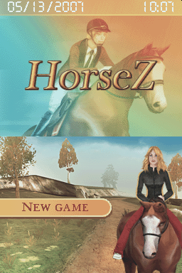 Pippa Funnell title screen for Nintendo DS