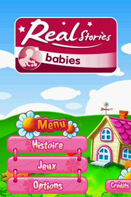Real Stories Babies title screen for Nintendo DS