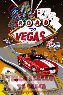 Road to Vegas title screen for Nintendo DS