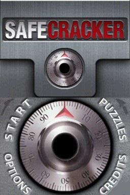 Safecracker: The Ultimate Puzzle Adventure title screen for Nintendo DS