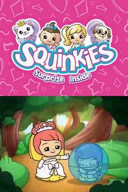 Squinkies: Surprise Inside title screen for Nintendo DS