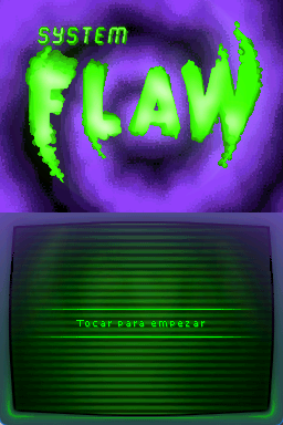 System Flaw title screen for Nintendo DS