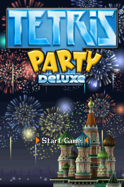 Tetris Party Premium title screen for Nintendo DS