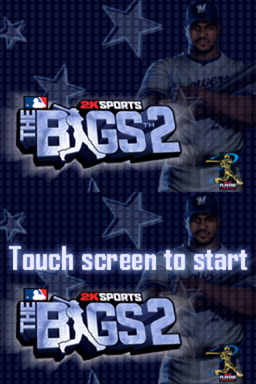 The Bigs 2 title screen for Nintendo DS