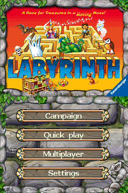 ThinkSmart: Labyrinth title screen for Nintendo DS
