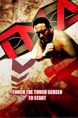 TNA Impact! Cross the Line title screen for Nintendo DS