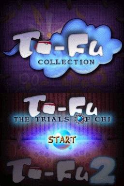 To-Fu Collection title screen for Nintendo DS