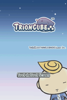 Trioncube title screen for Nintendo DS