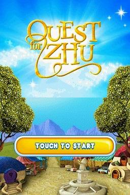 Zhu Zhu Pets Quest for Zhu title screen for Nintendo DS