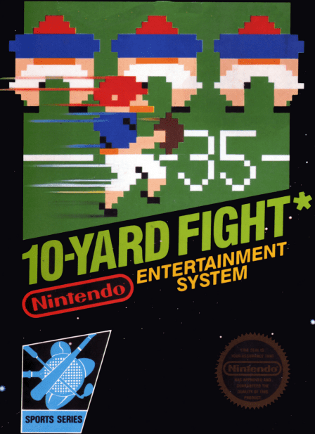 10-Yard Fight [5 Screw] box art for NES