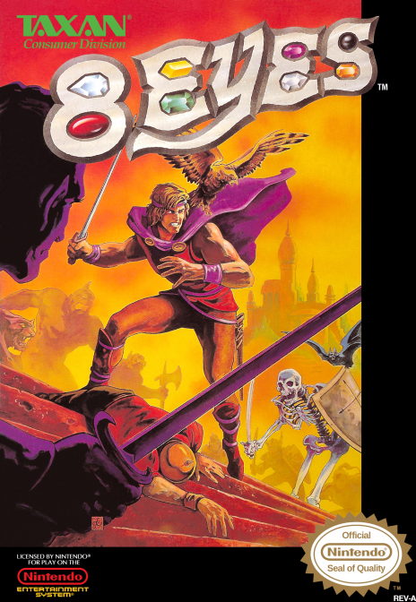 8 Eyes box art for NES