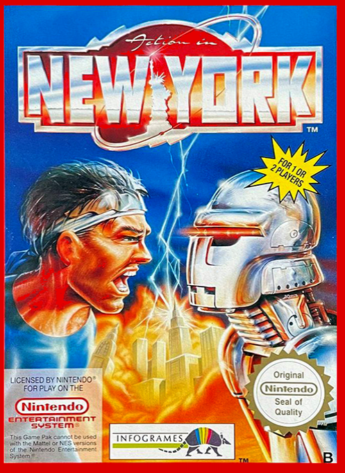 Action In New York box art for NES