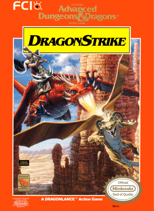 Advanced Dungeons & Dragons Dragon Strike box art for NES