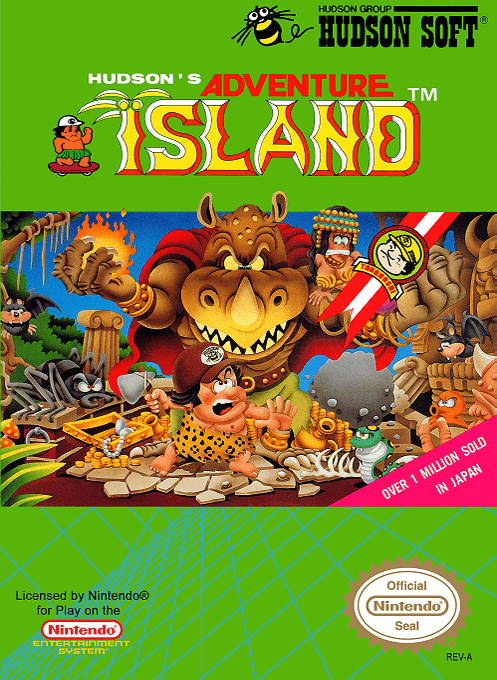 Adventure Island box art for NES