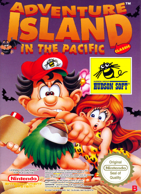 Adventure Island Classic box art for NES