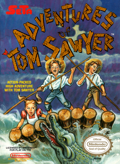 Adventures of Tom Sawyer box art for NES