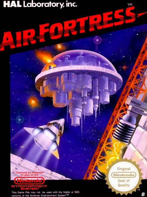 Air Fortress box art for NES