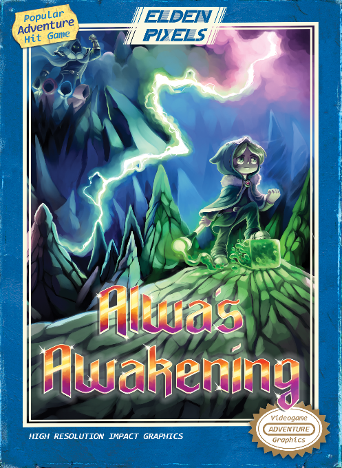 Alwa's Awakening box art for NES