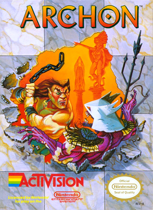 Archon box art for NES
