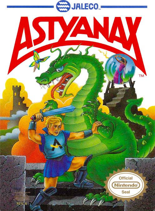 Astyanax box art for NES